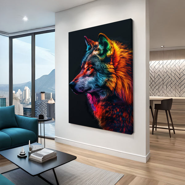 Colorful Majestic Wolf Art | MusaArtGallery™