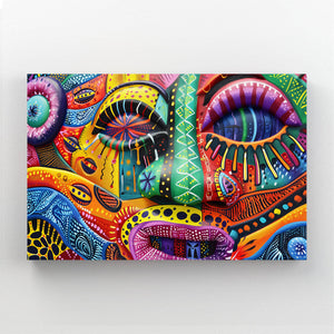 Colorful Mask Mexican Wall Art | MusaArtGallery™