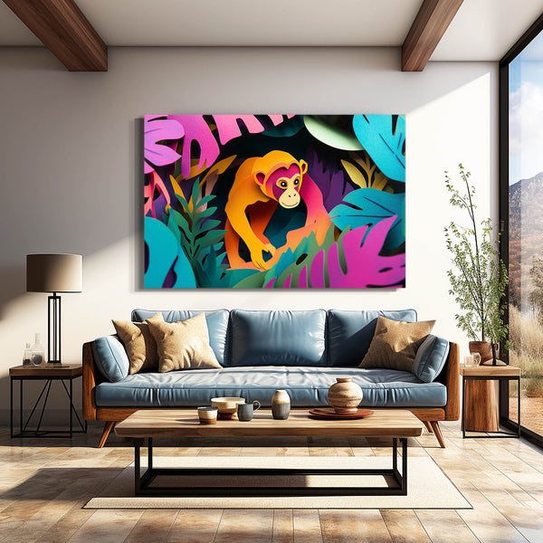 Colorful Monkey Art