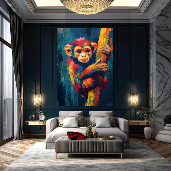 Colorful Monkey Canvas