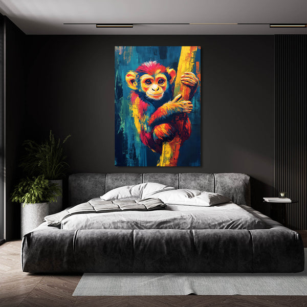 Colorful Monkey Canvas