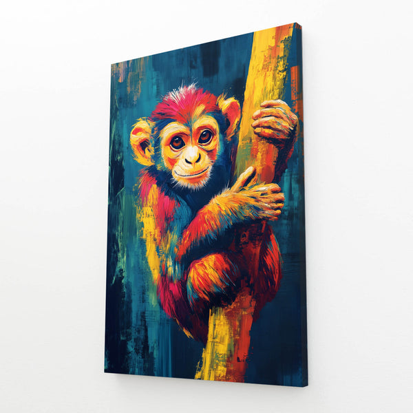 Colorful Monkey Canvas