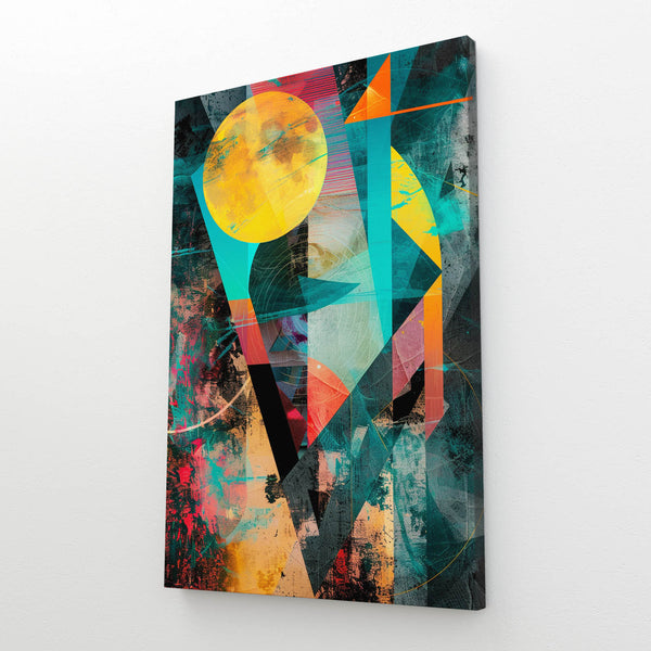 Colorful Moon Abstract Art  | MusaArtGallery™