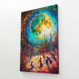 Colorful Moon Art  | MusaArtGallery™