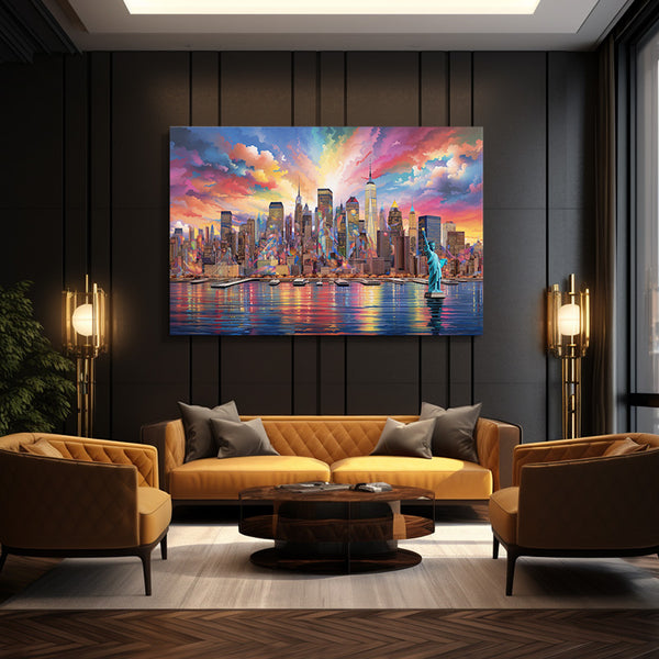 Colorful New York Canvas Wall Art | MusaArtGallery™