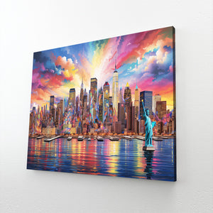Colorful New York Canvas Wall Art | MusaArtGallery™