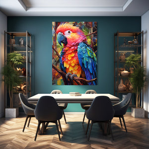 Colorful Parrots Wall Art | MusaArtGallery™