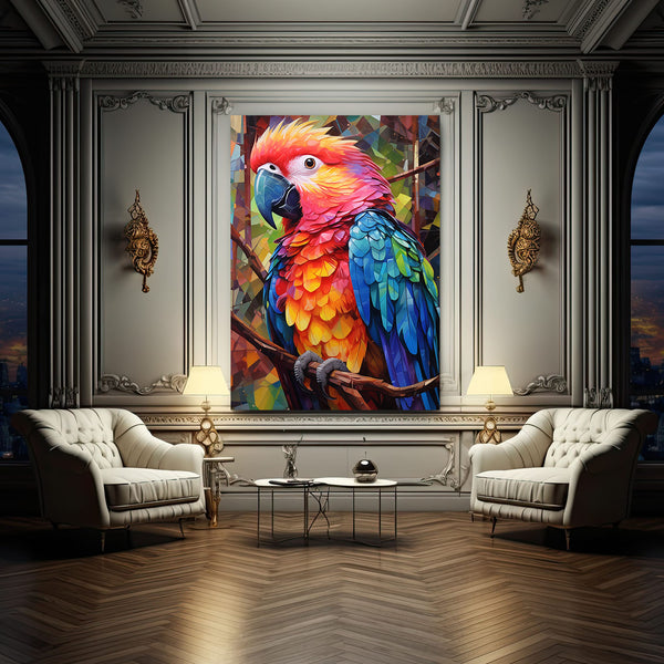 Colorful Parrots Wall Art | MusaArtGallery™