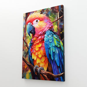 Colorful Parrots Wall Art | MusaArtGallery™