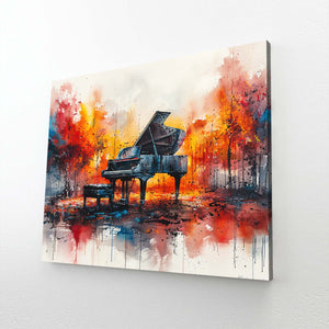 Colorful Piano Canvas Art  | MusaArtGallery™