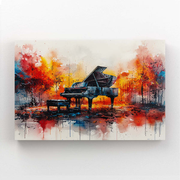 Colorful Piano Canvas Art  | MusaArtGallery™