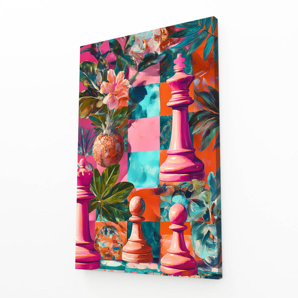 Colorful Queen Chess Art
