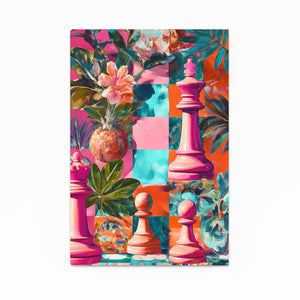Colorful Queen Chess Art