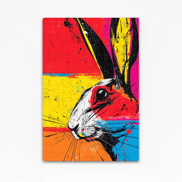 Colorful Rabbit Canvas Wall Art