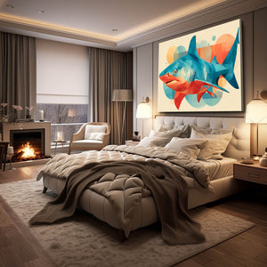 Colorful Shark Artwork