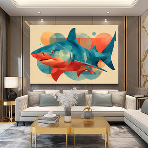 Colorful Shark Artwork
