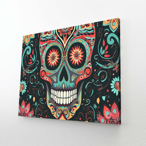 Colorful Smiling Skull Art | MusaArtGallery™