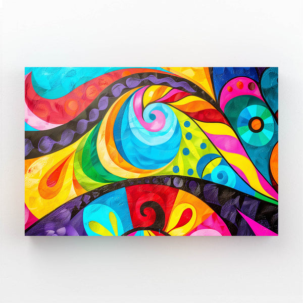 Colorful Swirl Mexican Wall Art | MusaArtGallery™