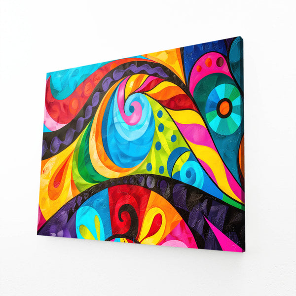 Colorful Swirl Mexican Wall Art | MusaArtGallery™