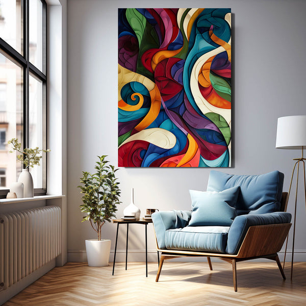 Colorful Swirls Mexican Wall Art | MusaArtGallery™