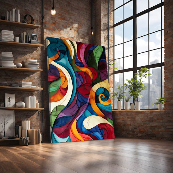 Colorful Swirls Mexican Wall Art | MusaArtGallery™