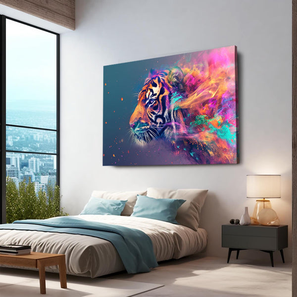 Colorful Tiger Wall Art | MusaArtGallery™