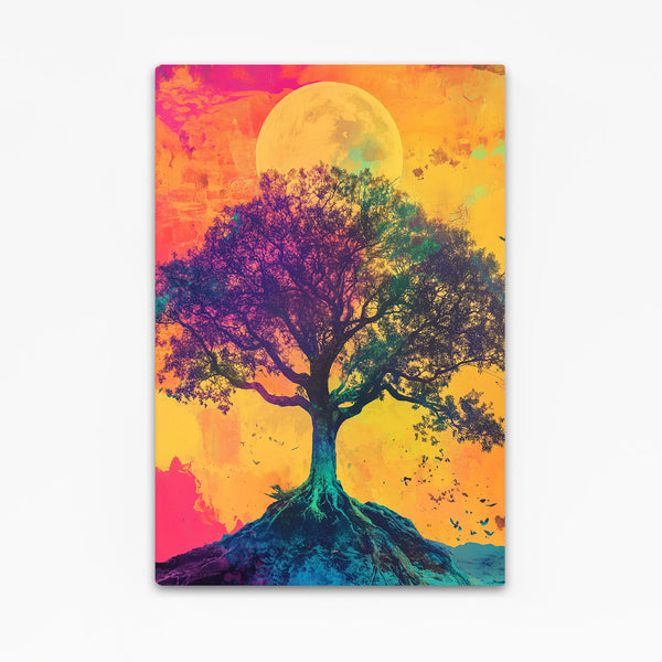 Colorful Tree Of Life Canvas Wall Art