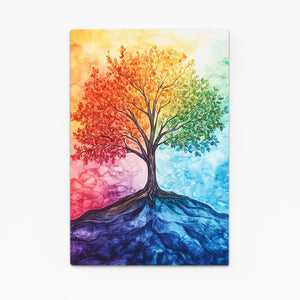 Colorful Tree Of Life Wall Art Canvas