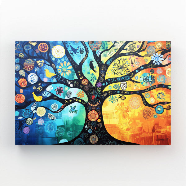 Colorful Tree Of Life Wall Art Decor