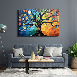 Colorful Tree Of Life Wall Art Decor