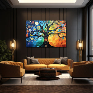 Colorful Tree Of Life Wall Art Decor