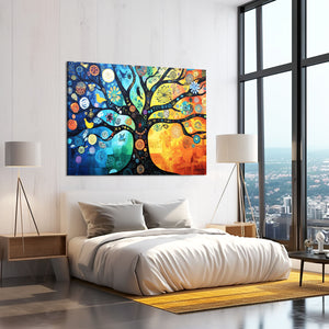 Colorful Tree Of Life Wall Art Decor
