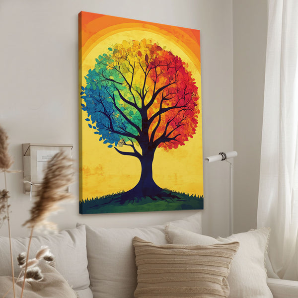 Colorful Tree Of Life Wall Art Large