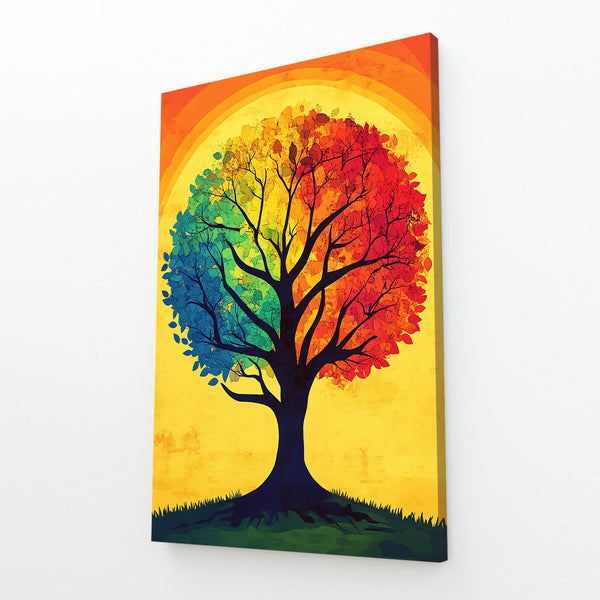 Colorful Tree Of Life Wall Art Large