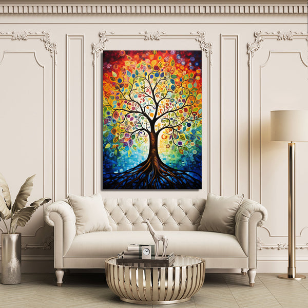 Colorful Tree Wall Art | MusaArtGallery™
