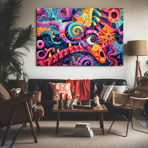 Colorful Vibes Mexican Wall Art | MusaArtGallery™