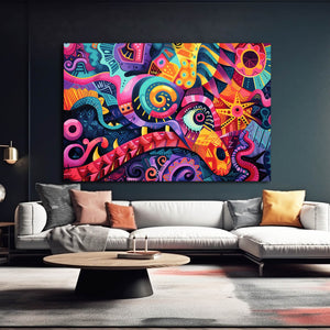 Colorful Vibes Mexican Wall Art | MusaArtGallery™