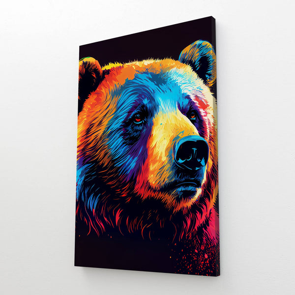 Colorful Wall Art Bear | MusaArtGallery™