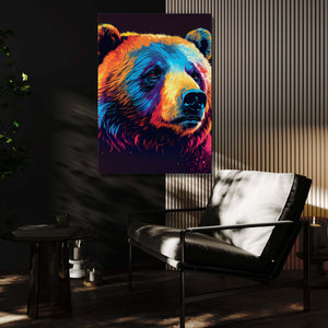 Colorful Wall Art Bear | MusaArtGallery™