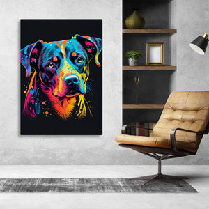 Colorful Wall Art Dog | MusaArtGallery™