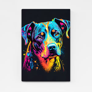 Colorful Wall Art Dog | MusaArtGallery™