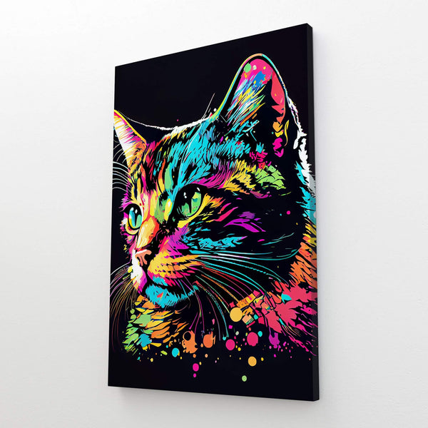 Cat Colorful Wall Art | MusaArtGallery™