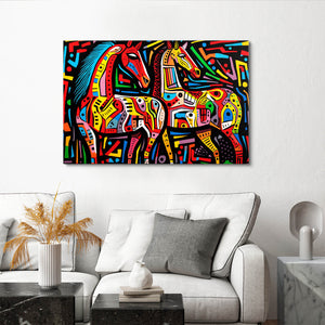 Colorful Wall Art Horse | MusaArtGallery™
