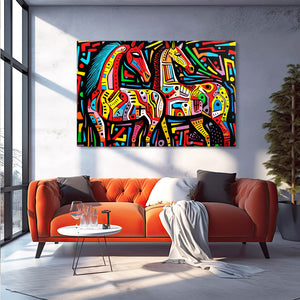 Colorful Wall Art Horse | MusaArtGallery™