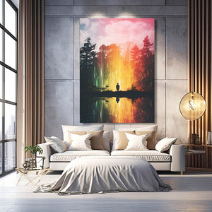 Colorful Wall Art Living Room | MusaArtGallery™
