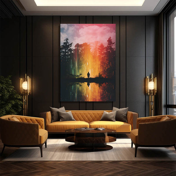 Colorful Wall Art Living Room | MusaArtGallery™