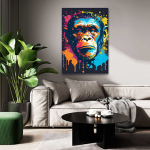 Colorful Wall Art Monkey | MusaArtGallery™