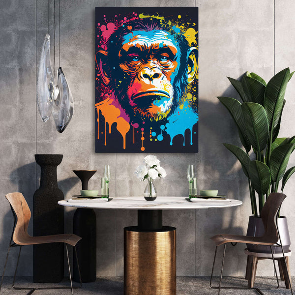 Colorful Wall Art Monkey | MusaArtGallery™