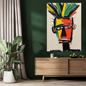 Colorful Wall Art Face | MusaArtGallery™