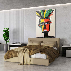 Colorful Wall Art Face | MusaArtGallery™